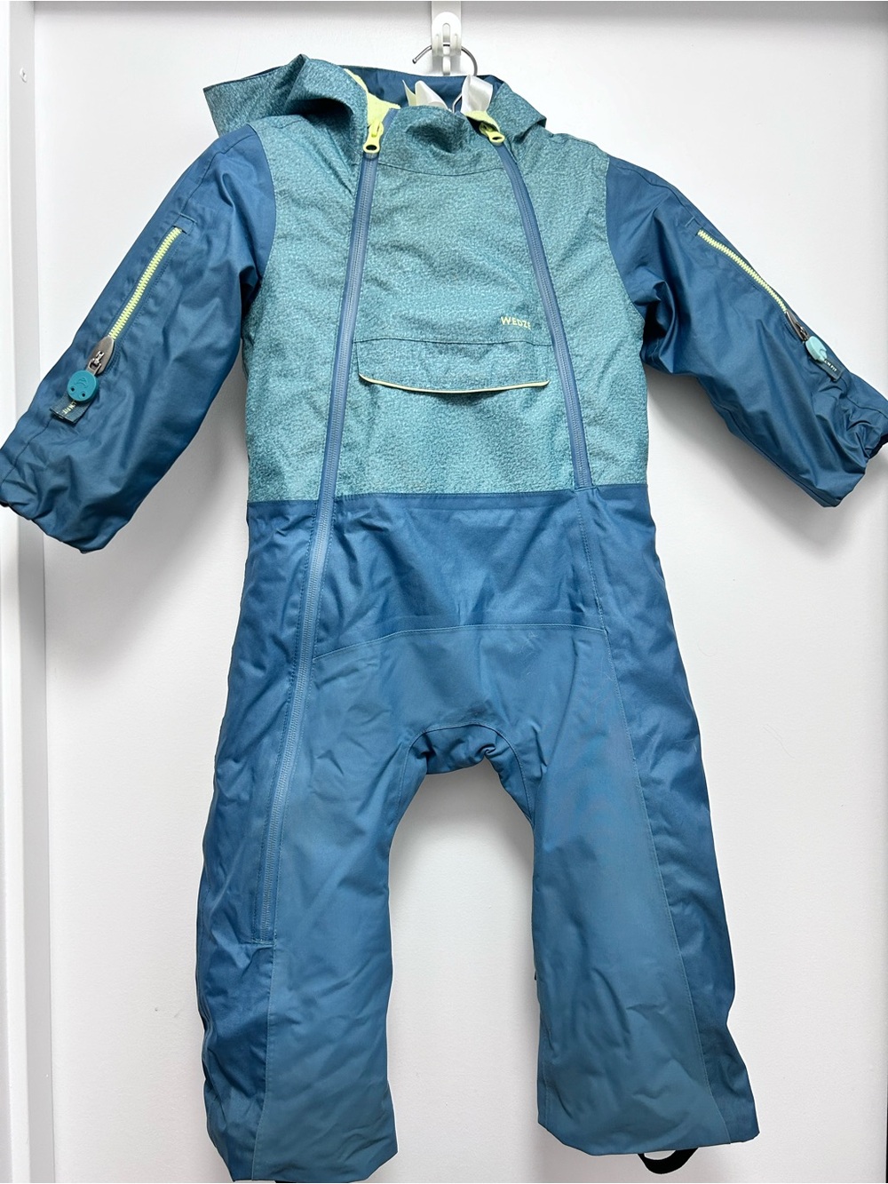 Warm, Waterproof Baby Ski Suit 900 Warm PNF - Turquoise